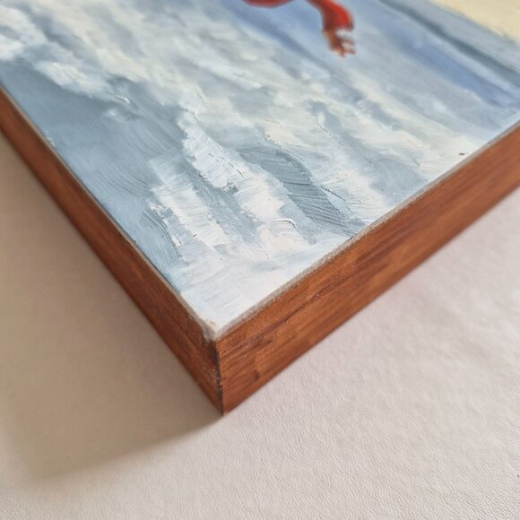 “Dancing With My Shadow” Original Oil Painting by Robin White on Wood Panel 10” - Picture 4 of 11